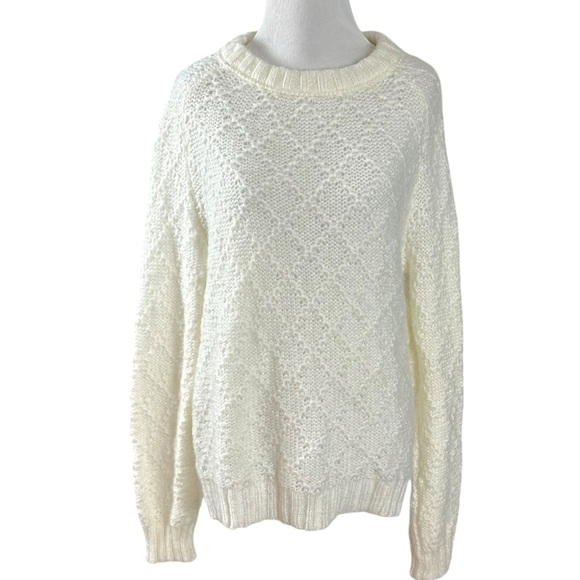 Wooden Ships Sweaters Wooden Ships Wool Mohair Lattice Cable Knit